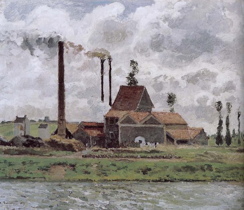 Camille Pissarro Metaponto factory near Watts Sweden oil painting art